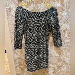 As U Wish small cocktail dress gold and black